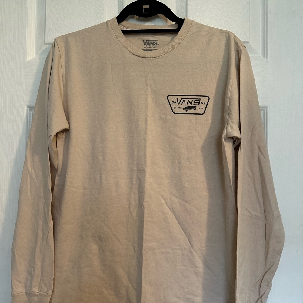 Vans Tan Long Sleeve Tee Classic Comfort